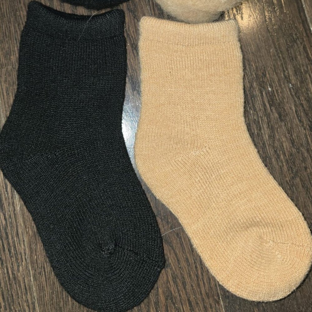 Extra Thick Cozy Alpaca Thermal Wool Crew Socks Children/Toddlers - One Pack